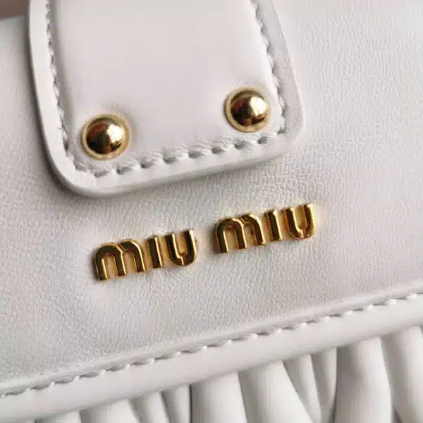 miu miu bronze metal white Model: 5BH188 size: L16.5, H24, W6.5 - Image 2