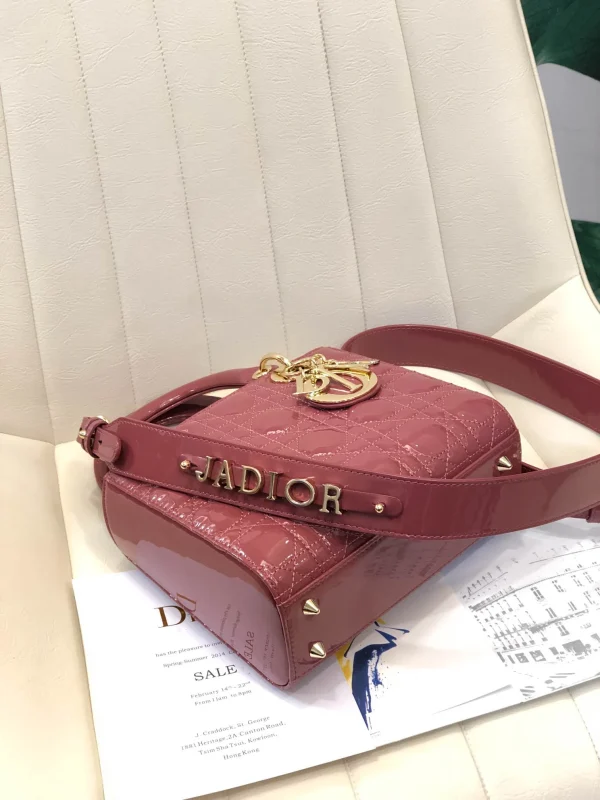 ABCDior Calf Lacquered Rattan Tote Size 20 x 16.5 x 8cm - Image 2